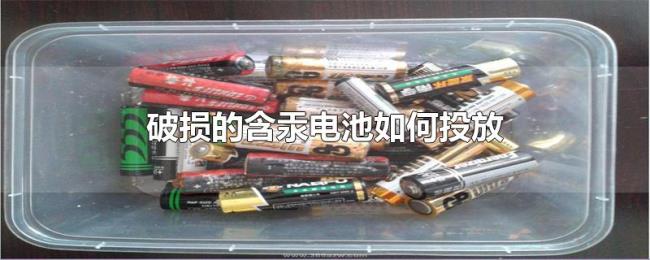 破损的含汞电池如何投放