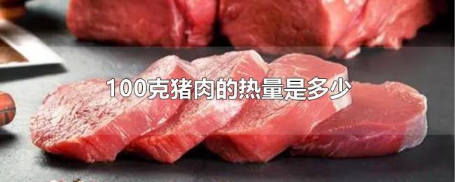100克猪肉的热量是多少 100克猪肉的热量是多少