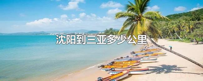沈阳到三亚多少公里 沈阳到三亚多少公里
