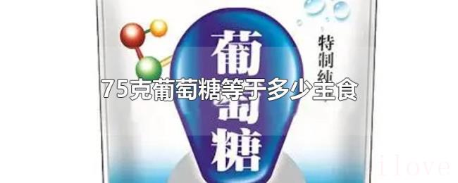75克葡萄糖等于多少主食