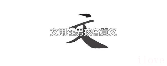 文用在男孩名意义