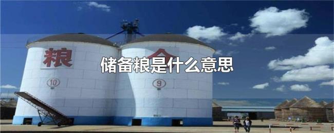 储备粮是什么意思 储备粮是什么意思