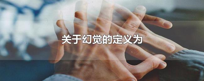 关于幻觉的定义为 关于幻觉的定义为
