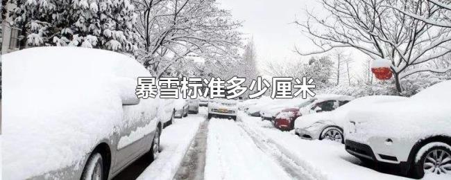 暴雪标准多少厘米 暴雪标准多少厘米