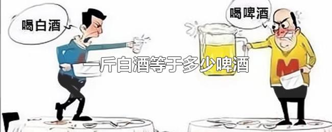 一斤白酒等于多少啤酒