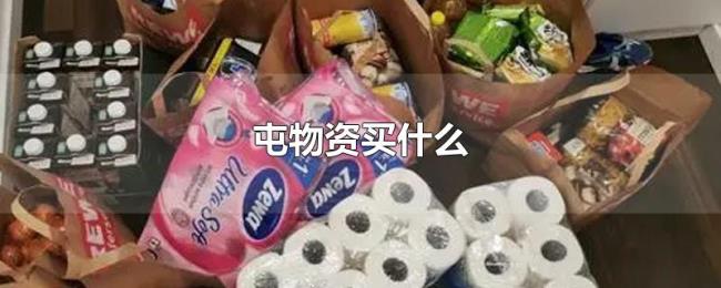 屯物资买什么 屯物资买什么