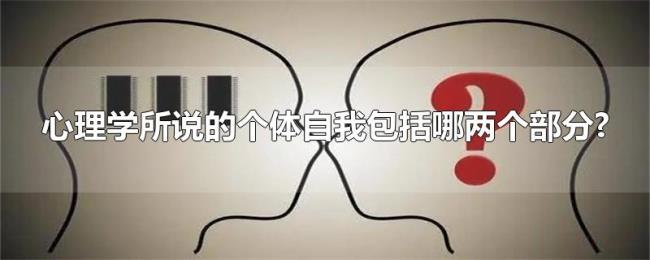 心理学所说的个体自我包括哪两个部分?