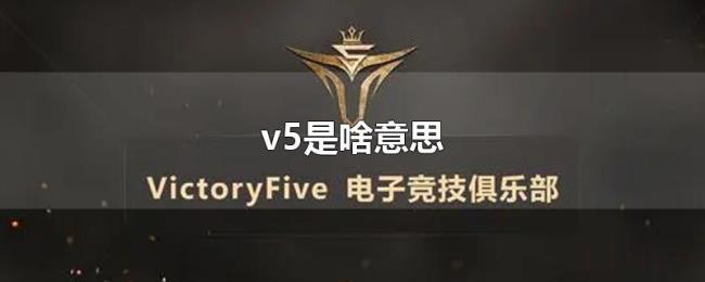 v5是啥意思 v5是啥意思