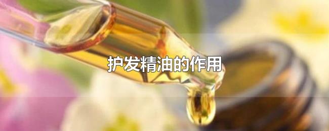 护发精油的作用