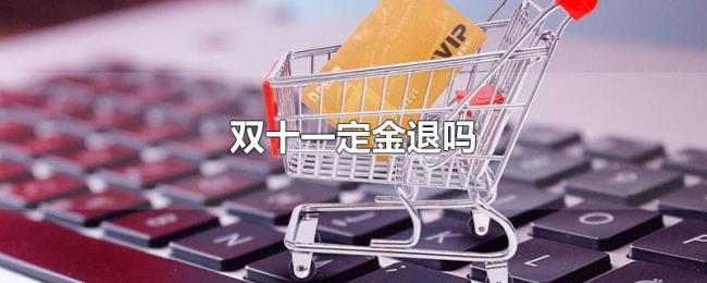 双十一定金退吗