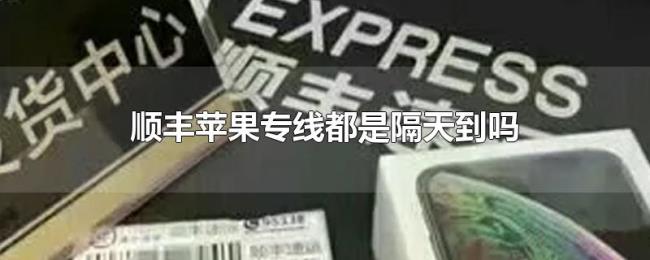 顺丰苹果专线都是隔天到吗