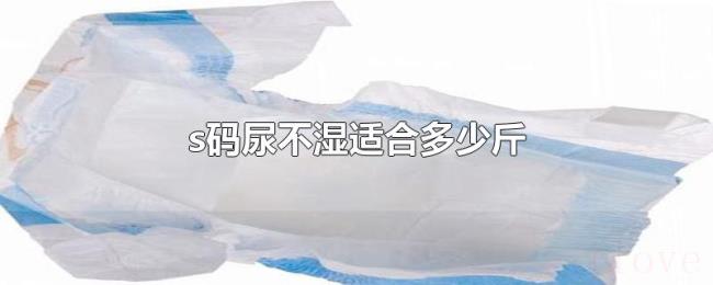 s码尿不湿适合多少斤