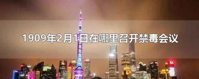 1909年2月1日在哪里召开禁毒会议 1909年2月1日在哪里召开禁毒会议
