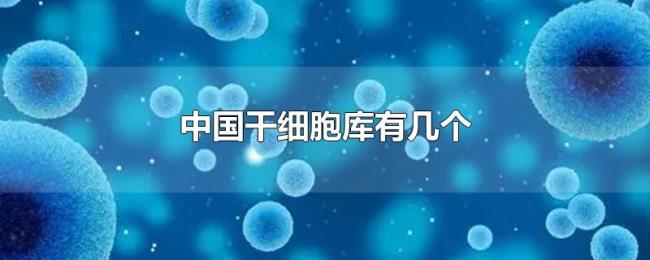 中国干细胞库有几个