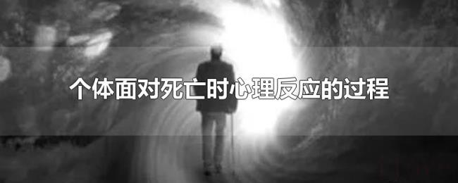 个体面对死亡时心理反应的过程