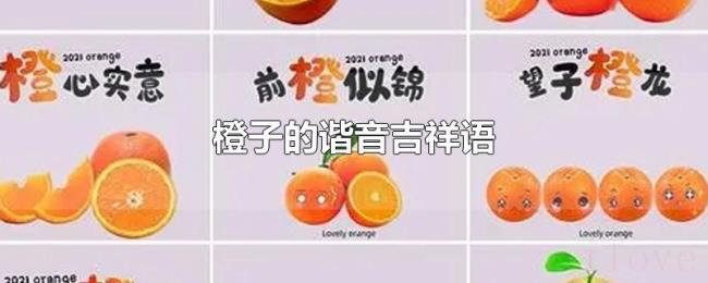 橙子的谐音吉祥语