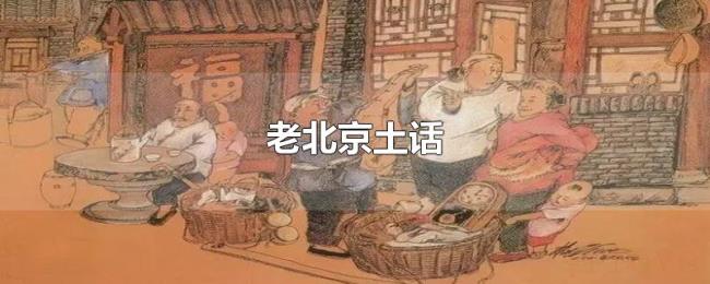 老北京土话 老北京土话