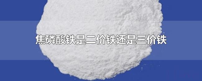 焦磷酸铁是二价铁还是三价铁 焦磷酸铁是二价铁还是三价铁