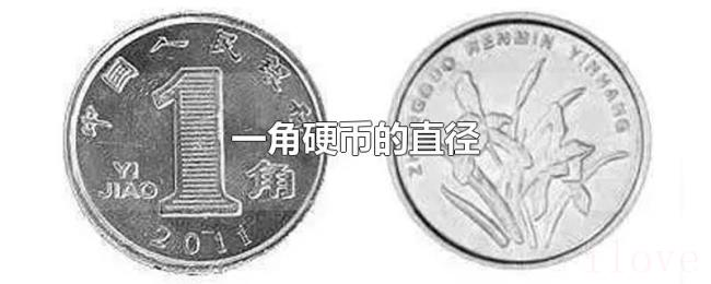一角硬币的直径