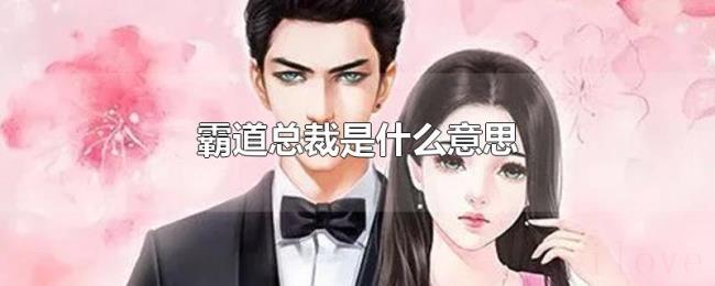 霸道总裁是什么意思