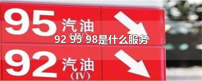 92（95 98是什么服务）