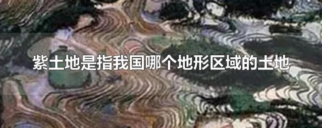紫土地是指我国哪个地形区域的土地