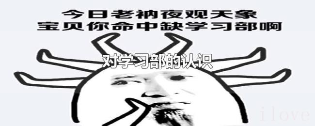 对学习部的认识 对学习部的认识