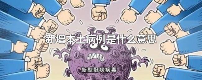 新增本土病例是什么意思 新增本土病例是什么意思