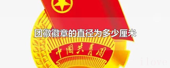 团徽徽章的直径为多少厘米