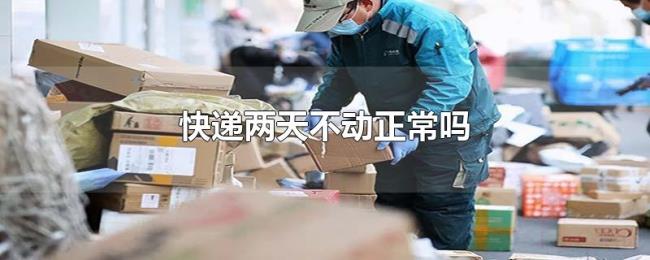 快递两天不动正常吗