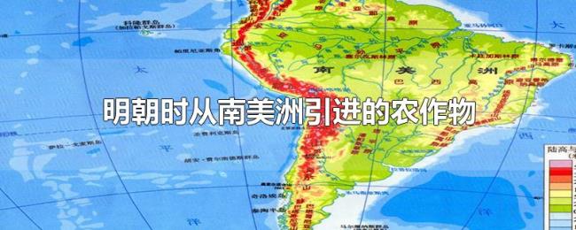 明朝时从南美洲引进的农作物