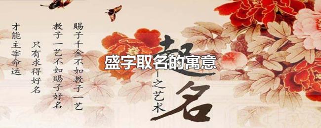 盛字取名的寓意
