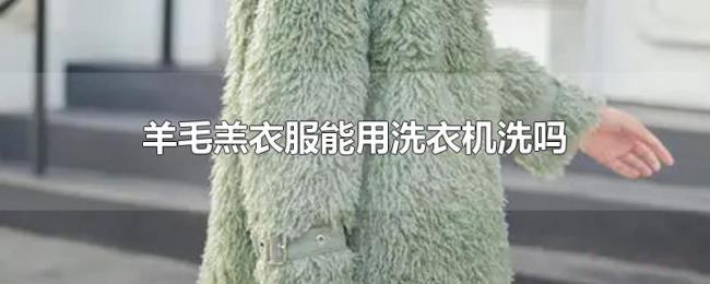 羊毛羔衣服能用洗衣机洗吗 羊毛羔衣服能用洗衣机洗吗
