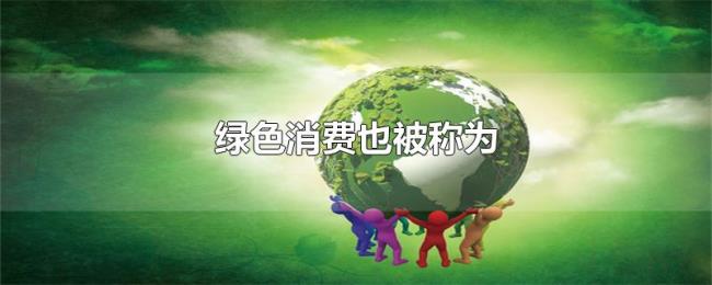 绿色消费也被称为 绿色消费也被称为