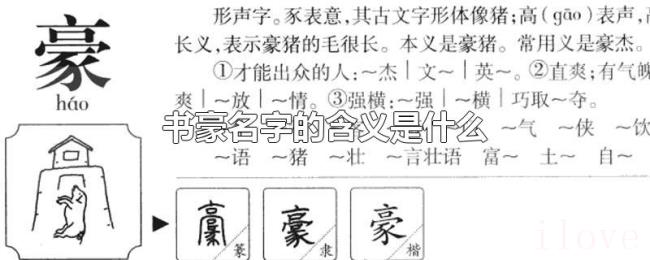 书豪名字的含义是什么 书豪名字的含义是什么