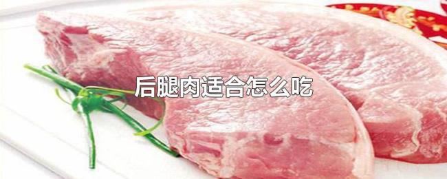 后腿肉适合怎么吃