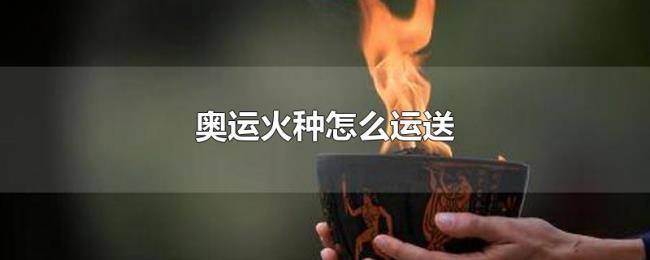 奥运火种怎么运送