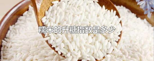 糯米的升糖指数是多少