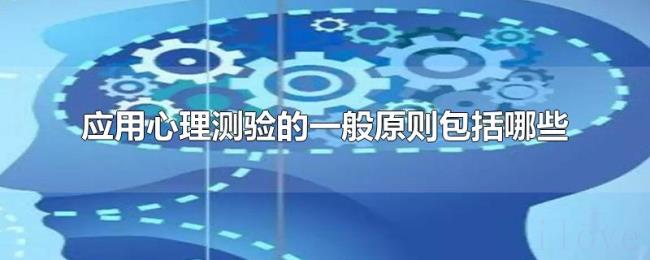 应用心理测验的一般原则包括哪些