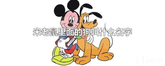 米老鼠里面的狗叫什么名字 米老鼠里面的狗叫什么名字