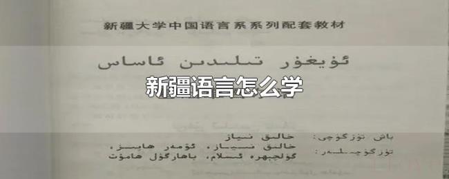 新疆语言怎么学