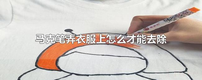 马克笔弄衣服上怎么才能去除