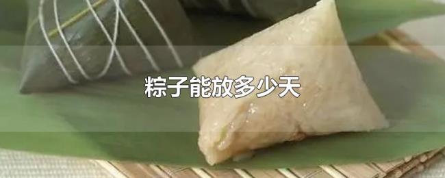 粽子能放多少天 粽子能放多少天
