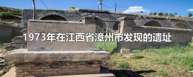 1973年在江西省漳州市发现的遗址