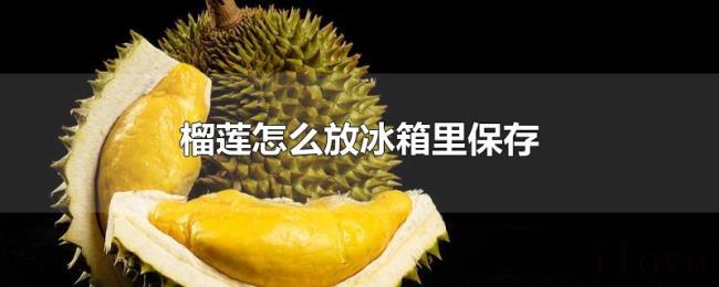 榴莲怎么放冰箱里保存