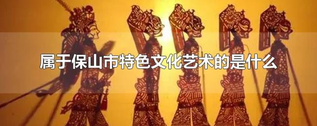 属于保山市特色文化艺术的是什么