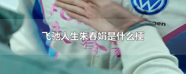 飞驰人生朱春娟是什么梗