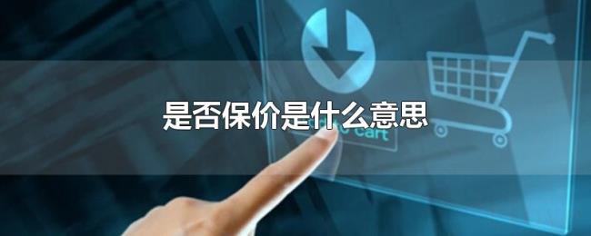是否保价是什么意思 是否保价是什么意思