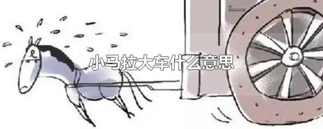 小马拉大车什么意思 小马拉大车什么意思