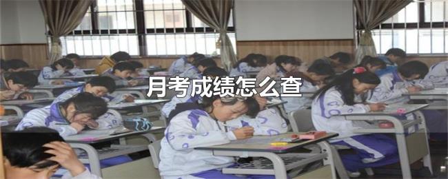 月考成绩怎么查